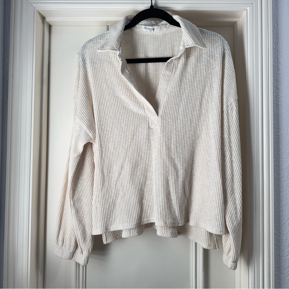 Casual Collared Top